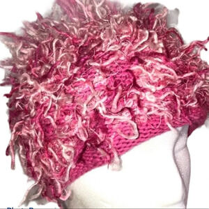 ZOONI EUC GIRLS TODDLER BOUTIQUE PINK HAT WINTER SIZE 2 - 5 YEARS